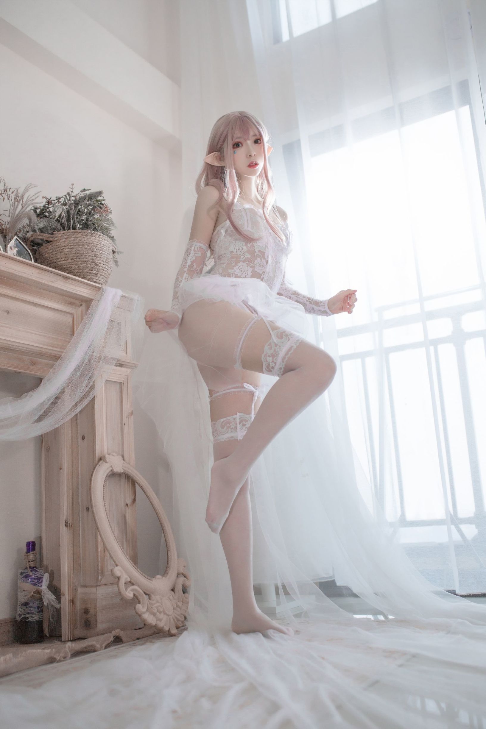 [Cosplay写真]疯猫ss纯白精灵插图5